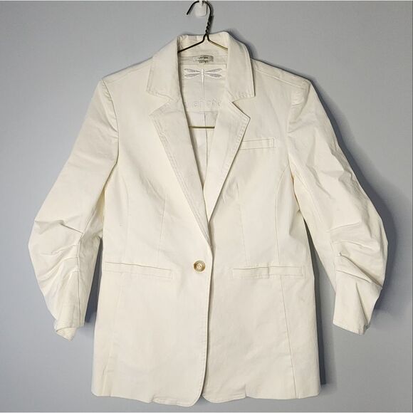 Tyler Boe Cooper Ruched Sleeve Jacket for Women Size 2 Anthropology - Picture 1 of 6